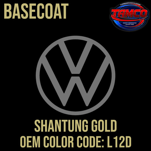 Tamco Paint Volkswagen Shantung Gold Code L12D Basecoat