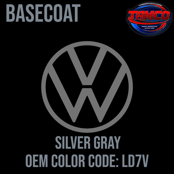 Tamco Paint Volkswagen Silver Gray Code LD7V OEM Basecoat