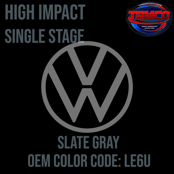 Volkswagen Slate Gray | LE6U | OEM High Impact Series Single Stage