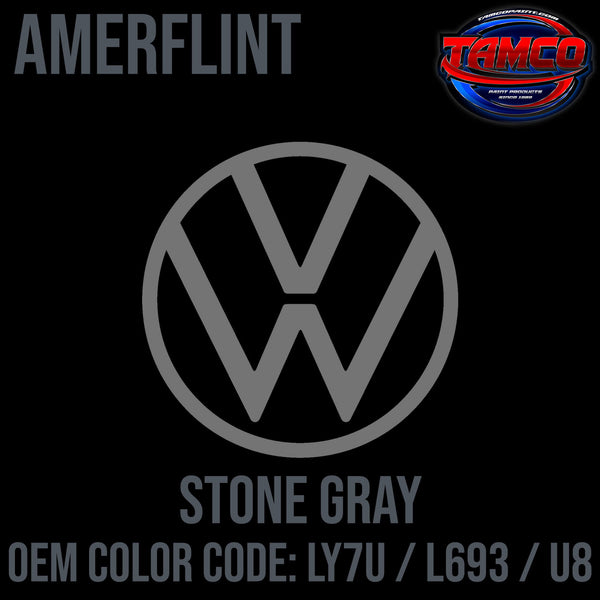 Tamco Paint Volkswagen Stone Gray Code LY7U / L693 / U8 OEM Amerflint II Series Single Stage