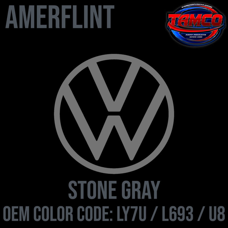 Tamco Paint Volkswagen Stone Gray Code LY7U / L693 / U8 OEM Amerflint II Series Single Stage