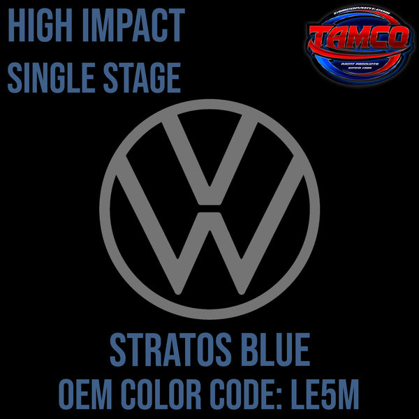 Tamco Paint Volkswagen Stratos Blue Code LE5M OEM High Impact Single Stage