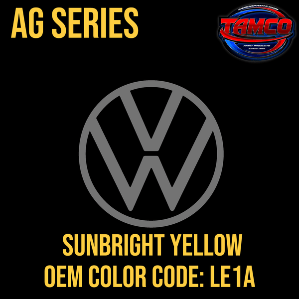 Tamco Paint Volkswagen Sunbrite Yellow Code LE1A OEM AG Series