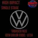 Tamco Paint Volkswagen Tabasco Red  Code LE3A OEM High Impact Series Single Stage