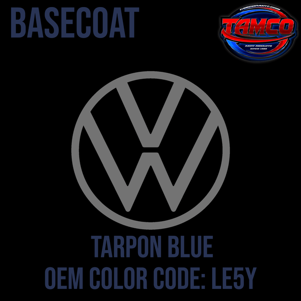 Tamco Paint Volkswagen Tarpon Blue Code LE5Y OEM Basecoat