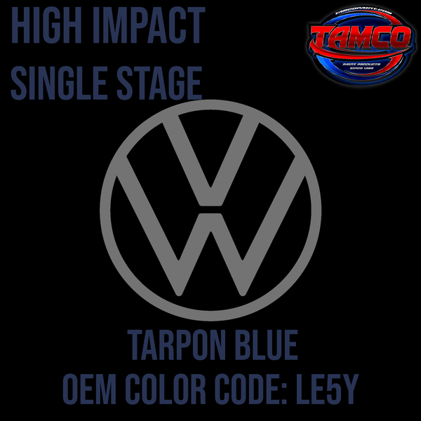 Tamco Paint Volkswagen Tarpon Blue Code LE5V OEM High Impact Series Single Stage
