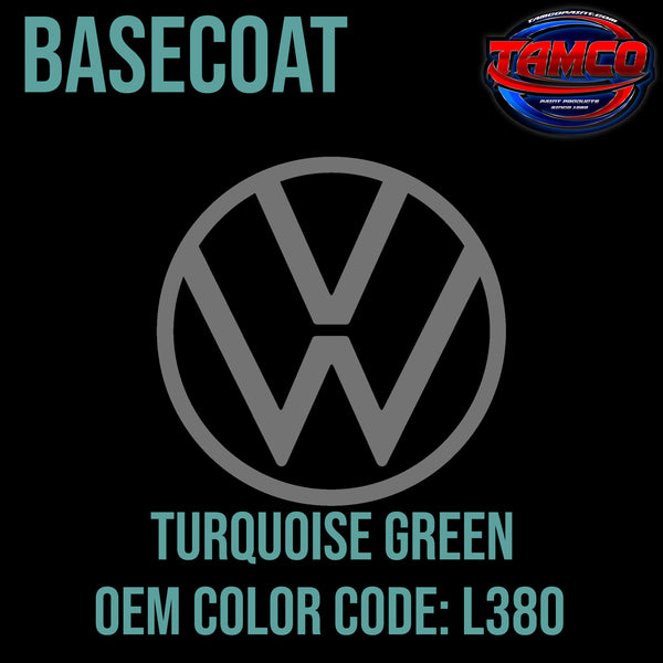 Tamco Paint Volkswagen Turquoise Green Code L380 OEM Basecoat