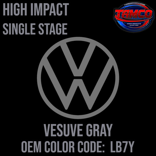 Tamco Paint Volkswagen Vesuve Gray Code LB7Y OEM High Impact Single Stage