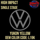 Tamco Paint Volkswagen Yukon Yellow Code L19K OEM High Impact Single Stage