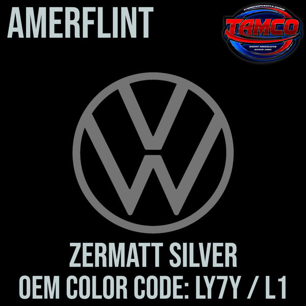 Tamco Paint Volkswagen Zermatt Silver Code LY7Y / L1 OEM Amerflint II Series Single Stage