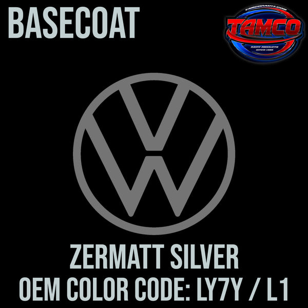 Tamco Paint Volkswagen Zermatt Silver Code LY7Y / L1 OEM Basecoat