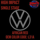 Tamco Paint Volkswagen African Red Code L31A OEM High Impact Single Stage