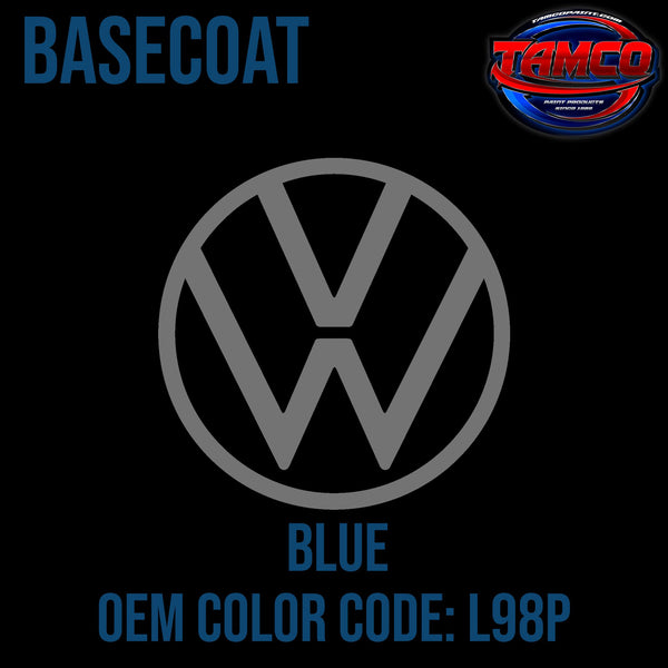 Tamco Paint Volkswagen Blue Code L98P OEM Basecoat