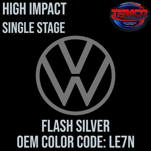 Tamco Paint Volkswagen Flash Silver Code LE7N OEM High Impact Single Stage