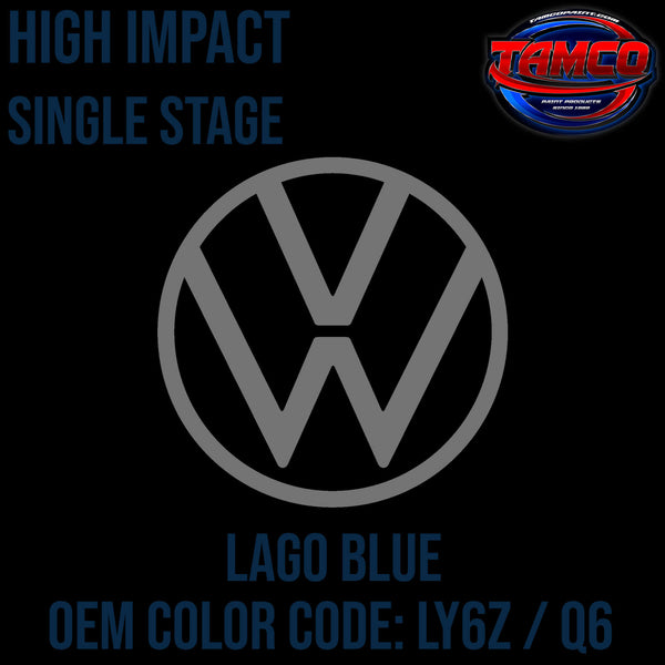 Tamco Paint Volkswagen Lago Blue Code LY6Z / Q6 OEM High Impact Single Stage