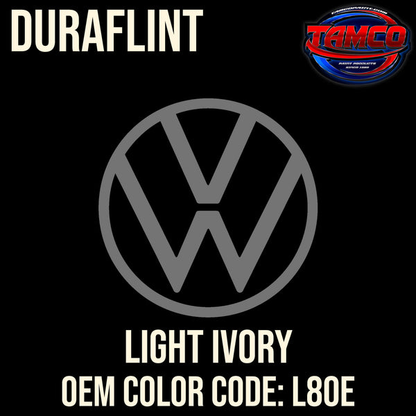 Tamco Paint Volkswagen Light Ivory Code L80E DuraFlint Series Single Stage