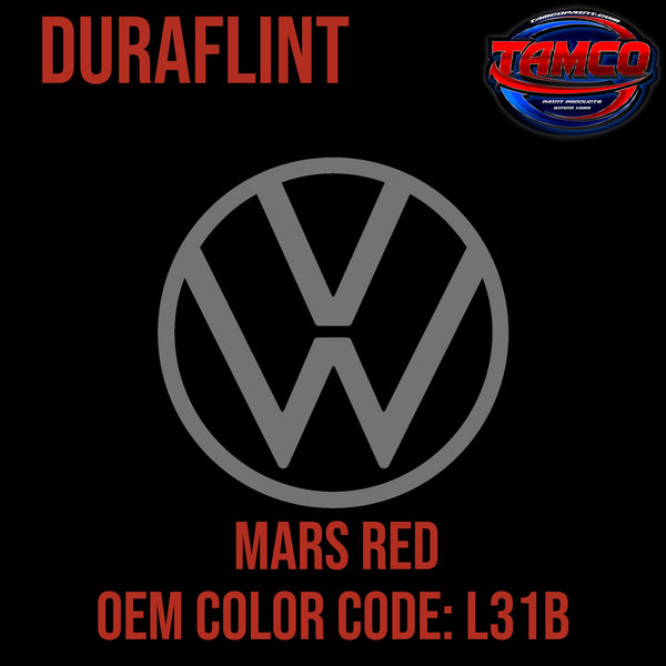 Tamco Paint Volkswagen Mars Red Code L31B OEM DuraFlint Series Single Stage