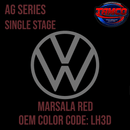 Tamco Paint Volkswagen Marsala Red Code LH3D AG Series Single Stage
