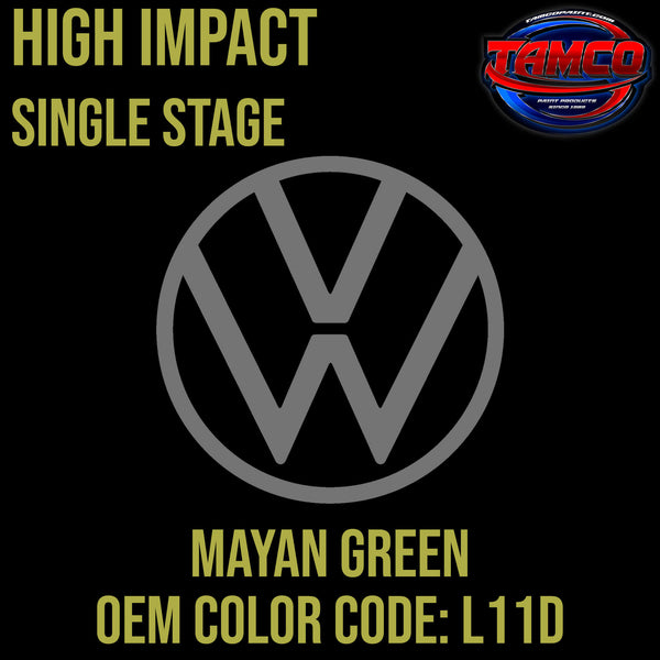 Tamco Paint Volkswagen Mayan Green Code L11D OEM High Impact Single Stage