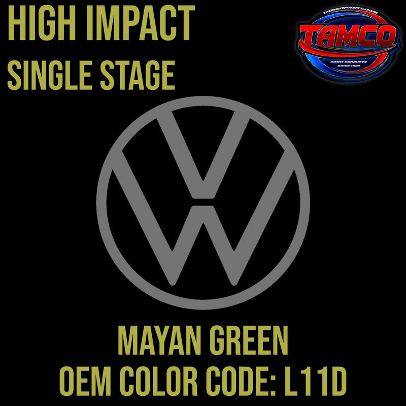 Tamco Paint Volkswagen Mayan Green Code L11D OEM High Impact Single Stage