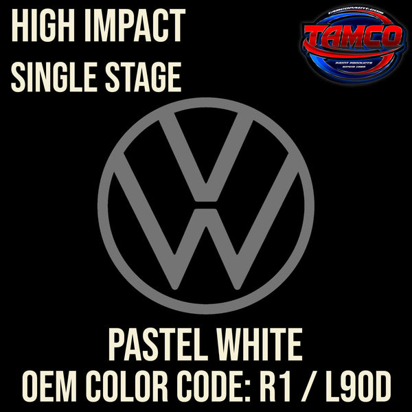 Tamco Paint Volkswagen Pastel White Code R1 / L90D OEM High Impact Single Stage