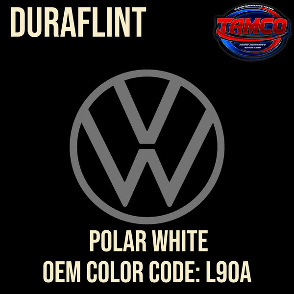 Tamco Paint Volkswagen Polar White Code L90A OEM DuraFlint Series Single Stage