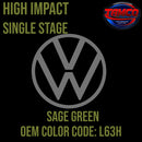 Tamco Paint Volkswagen Sage Green Code L63H  OEM High Impact Single Stage