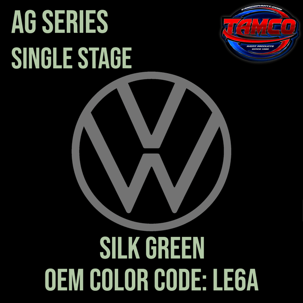 Tamco Paint Volkswaagen Silk Green Code LE6A AG Series Single Stage 