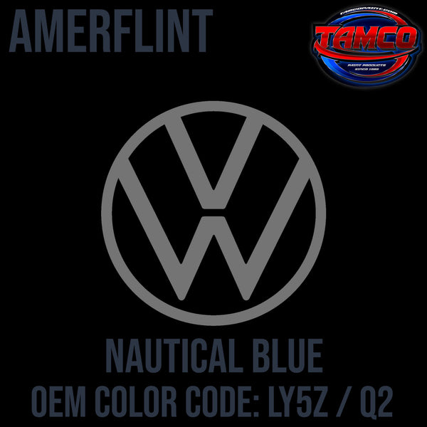 Tamco Paint Volkswagen Nautical Blue Code LY5Z / Q2  OEM Amerflint II Series Single Stage