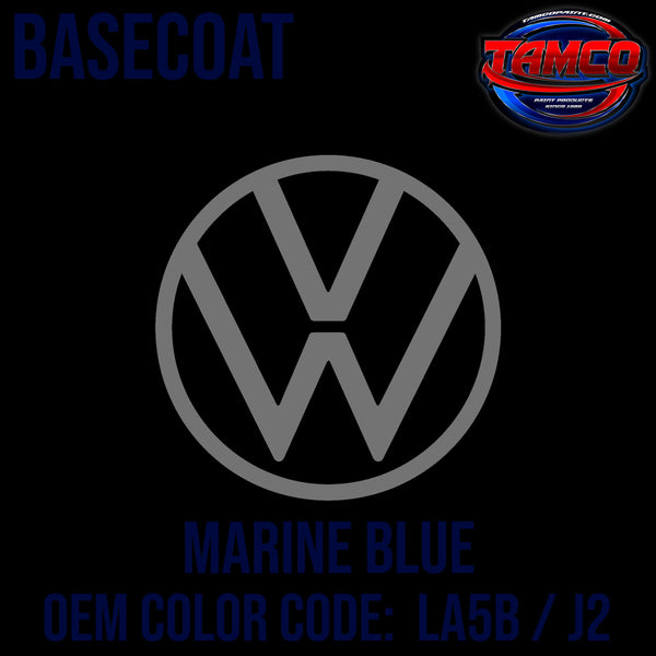 Tamco Paint Volkswagen Marine Blue Code LA5B / J2 OEM Basecoat
