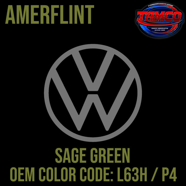 Tamco Paint Volkswagen Sage Green Code L63H / P4 OEM Amerflint II Series Single Stage