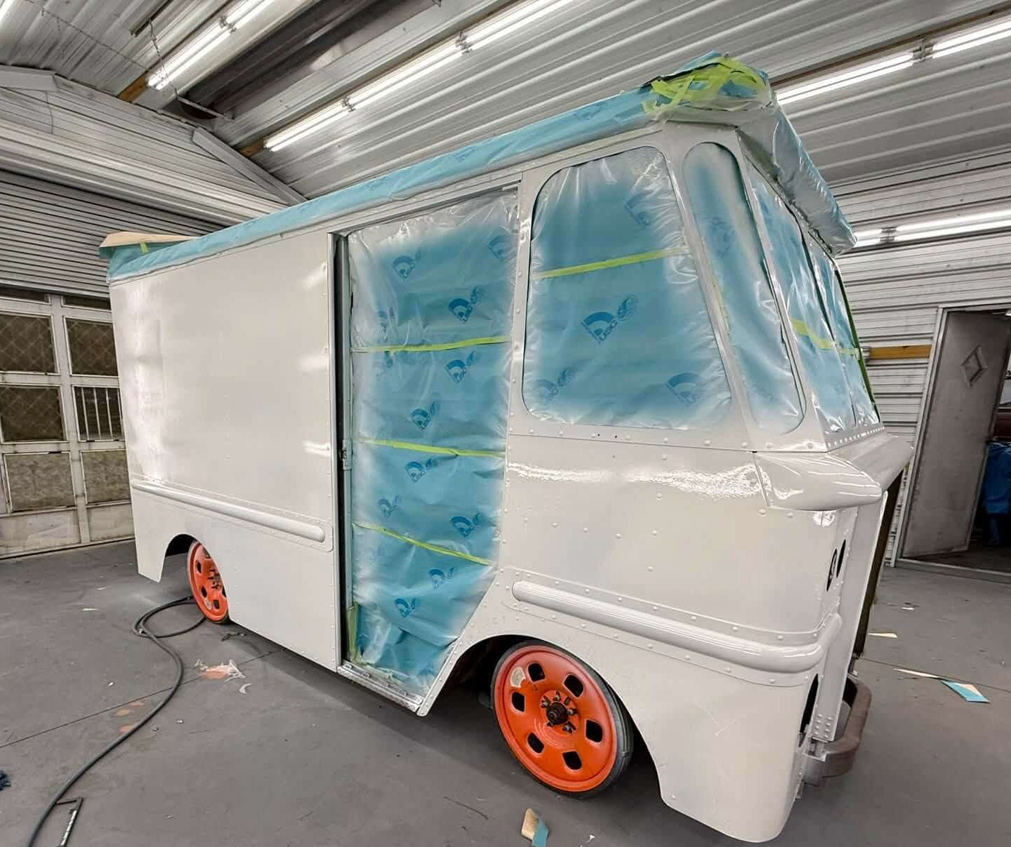Tamco Paint Winter Green Pearl AG Series Single Stage on 1961 Ford Box Truck