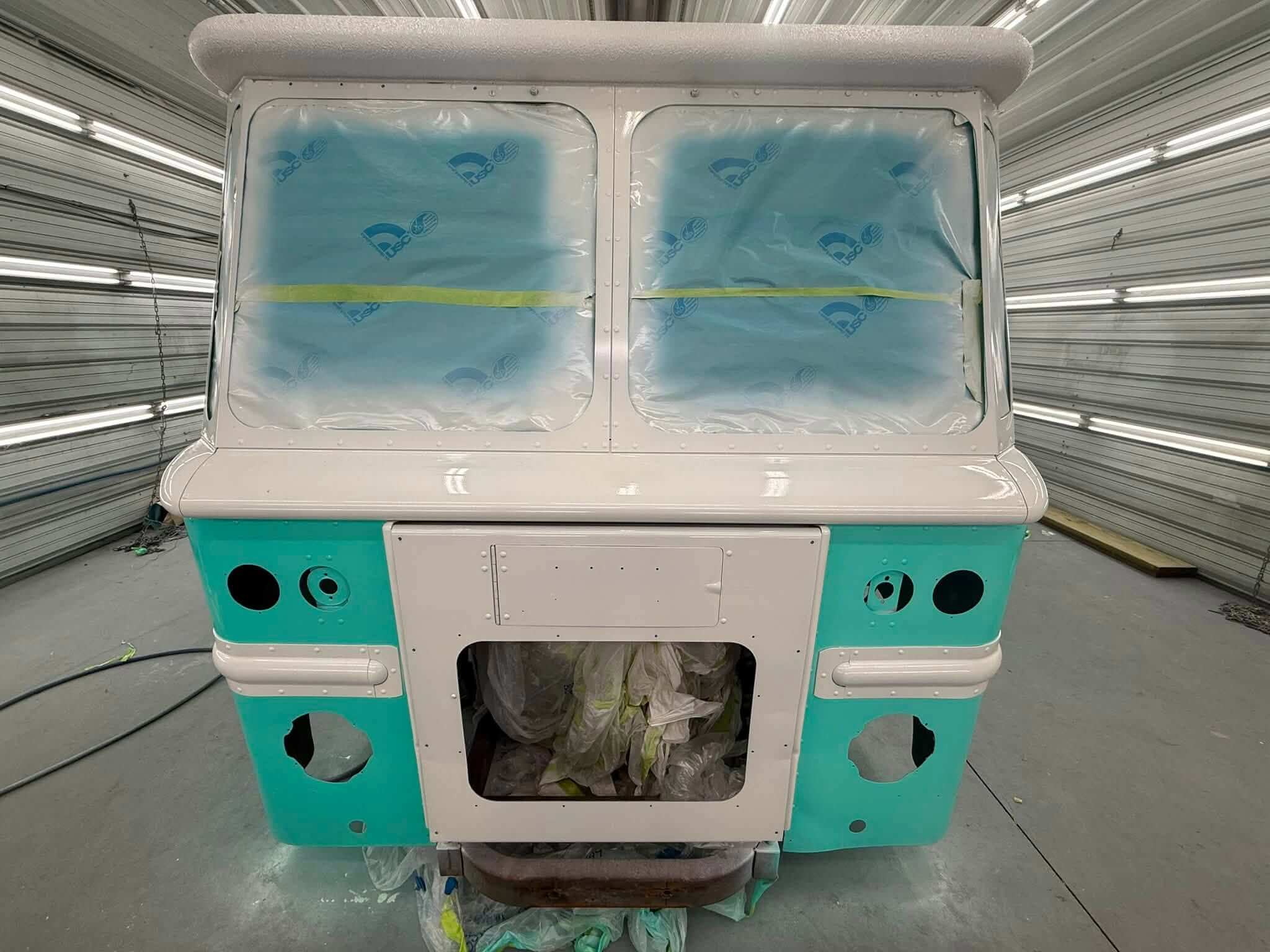 Tamco Paint Winter Green Pearl AG Series Single Stage on 1961 Ford Box Truck