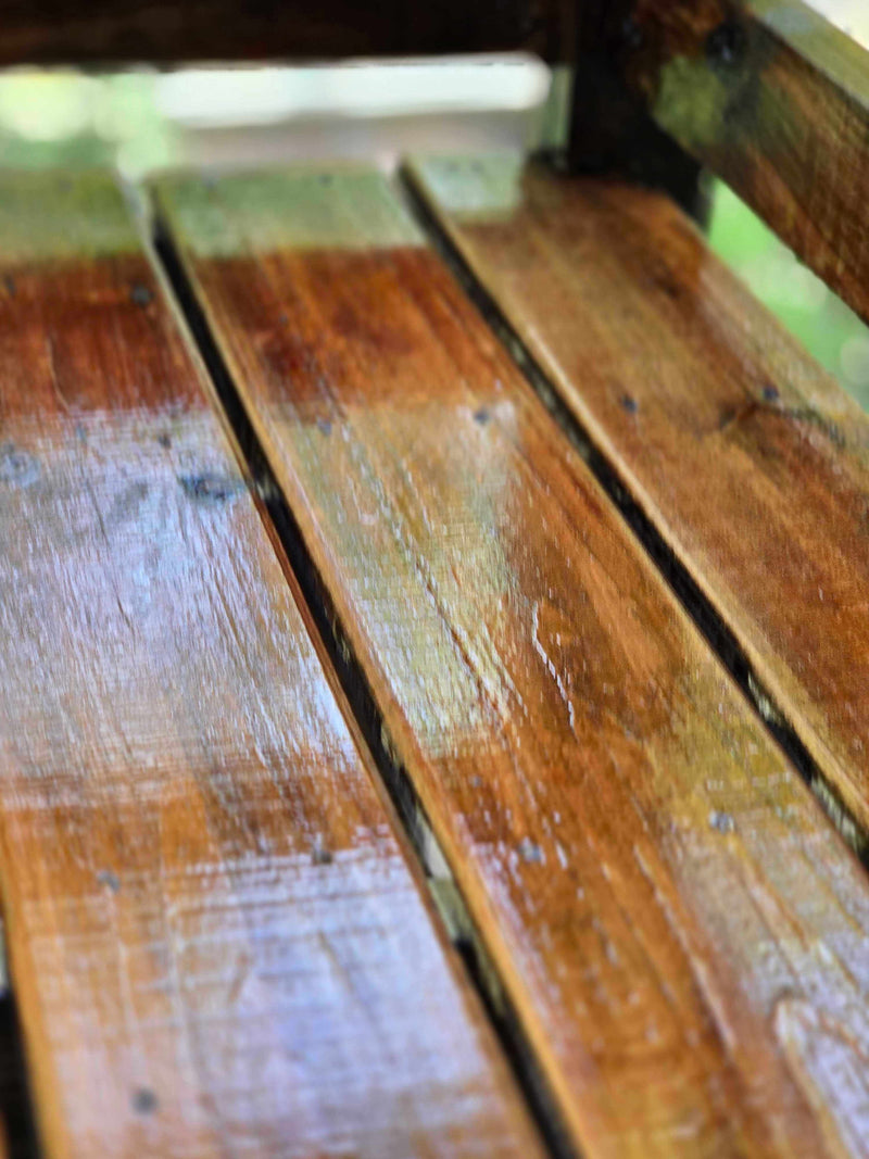 Tamco Paint Woodland Stain on Wooden Stairs