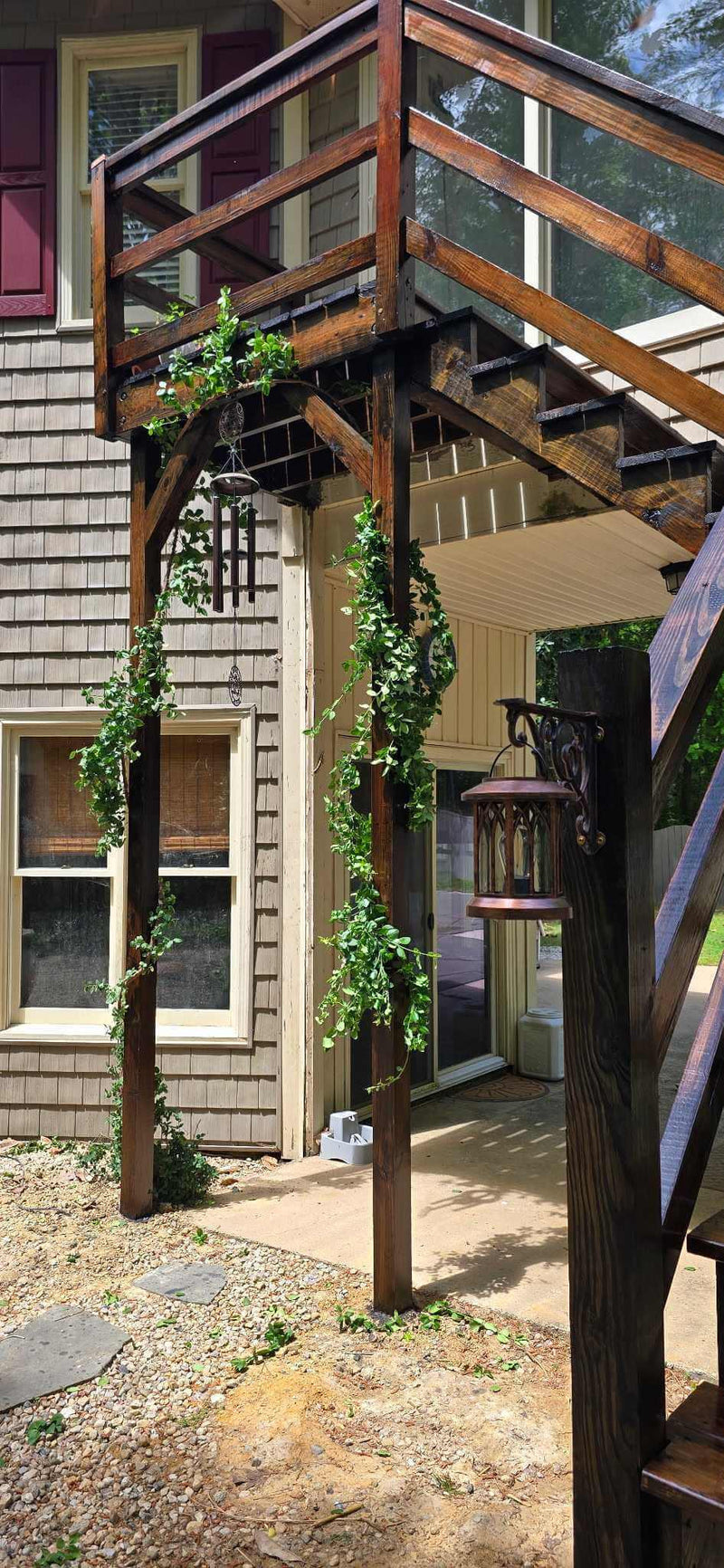 Tamco Paint Woodland Stain on Wooden Stairs