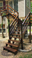 Tamco Paint Woodland Stain on Wooden Stairs