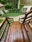 Tamco Paint Woodland Stain on Wooden Stairs
