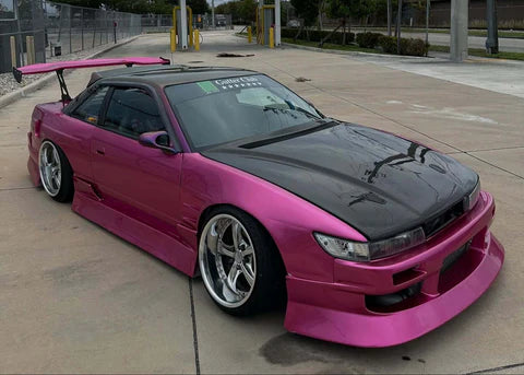 Tamco Paint You Cant Sit With Us Pink on Nissan 240SX