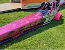 Tamco Paint You Cant Sit With Us Pink on 2002 Miller 4 Link Dragster