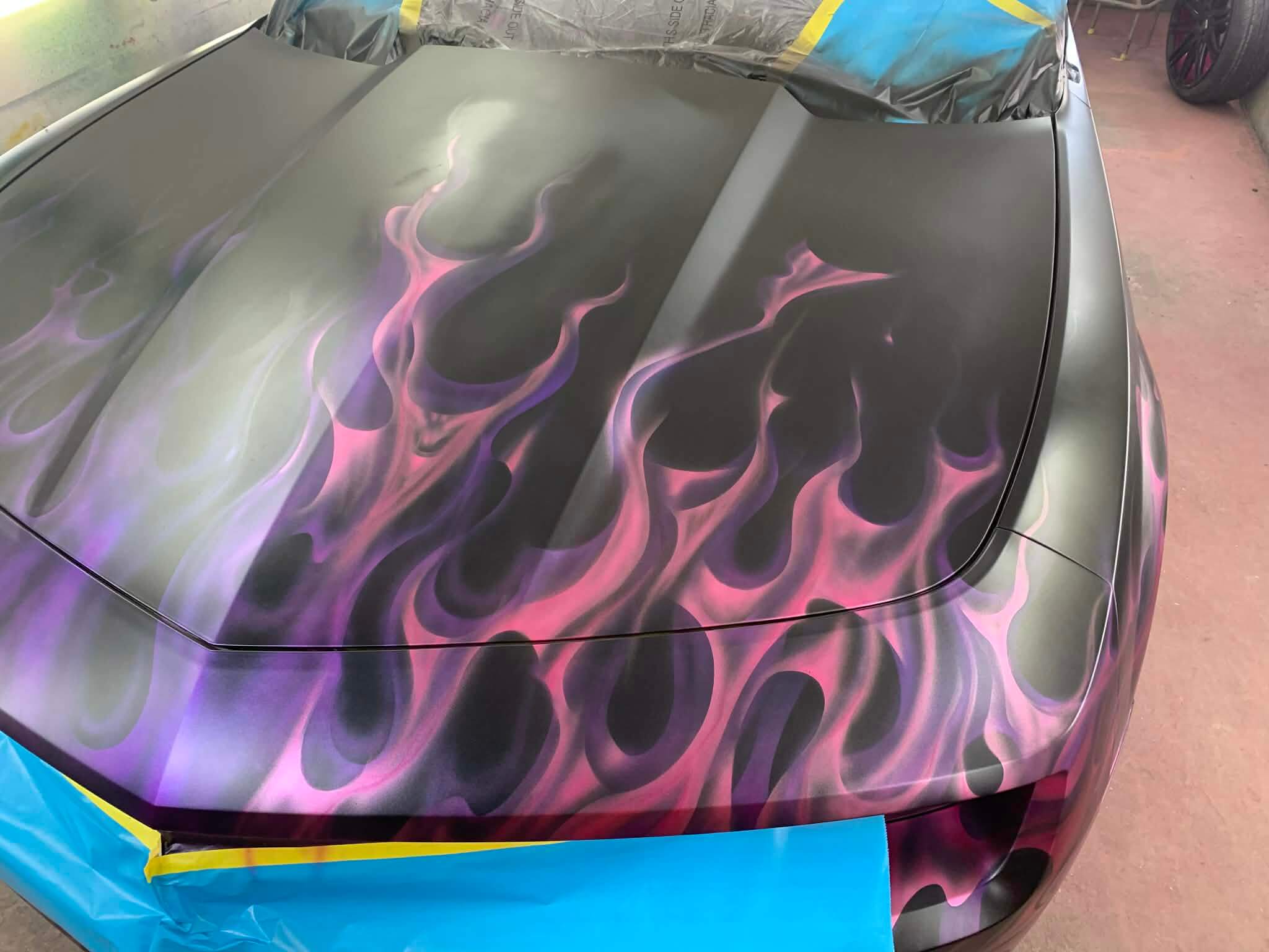 Tamco Paint You Cant Sit With Us Pink and Candy Concentrates in Chevrolet Camaro