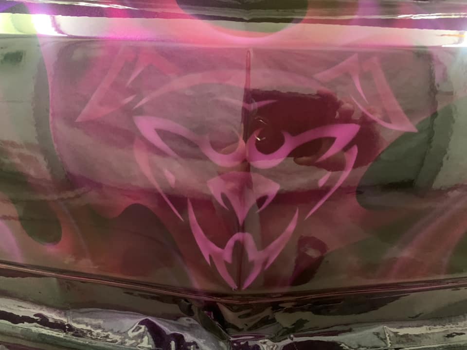 Tamco Paint You Cant Sit With Us Pink and Candy Concentrates in Chevrolet Camaro