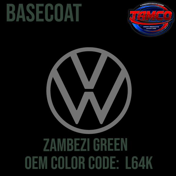 Tamco Paint Volkswagen Zambezi Green  Code L64K  OEM Basecoat