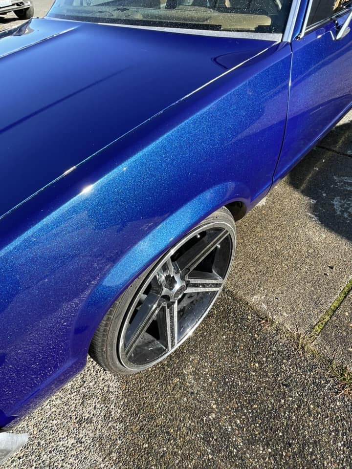 Bluetiful Metallic Custom Color 1972 Chevrolet nova