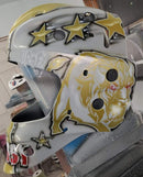 Tamco Paint Helmet Blizzard of Ozz Gold Pearl 