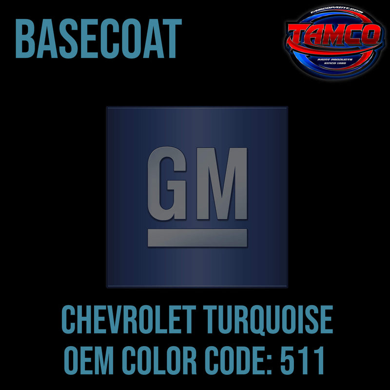 GM Chevrolet Turquoise | 511 | 1969 | OEM Basecoat