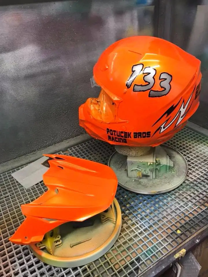 Tamco Paint HC7677 Hi-Impact Clearcoat Kit on Custom Helmet