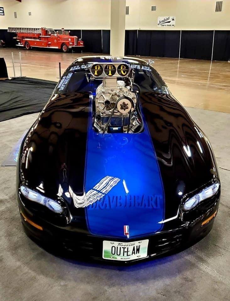 Blue Nitrous Camaro