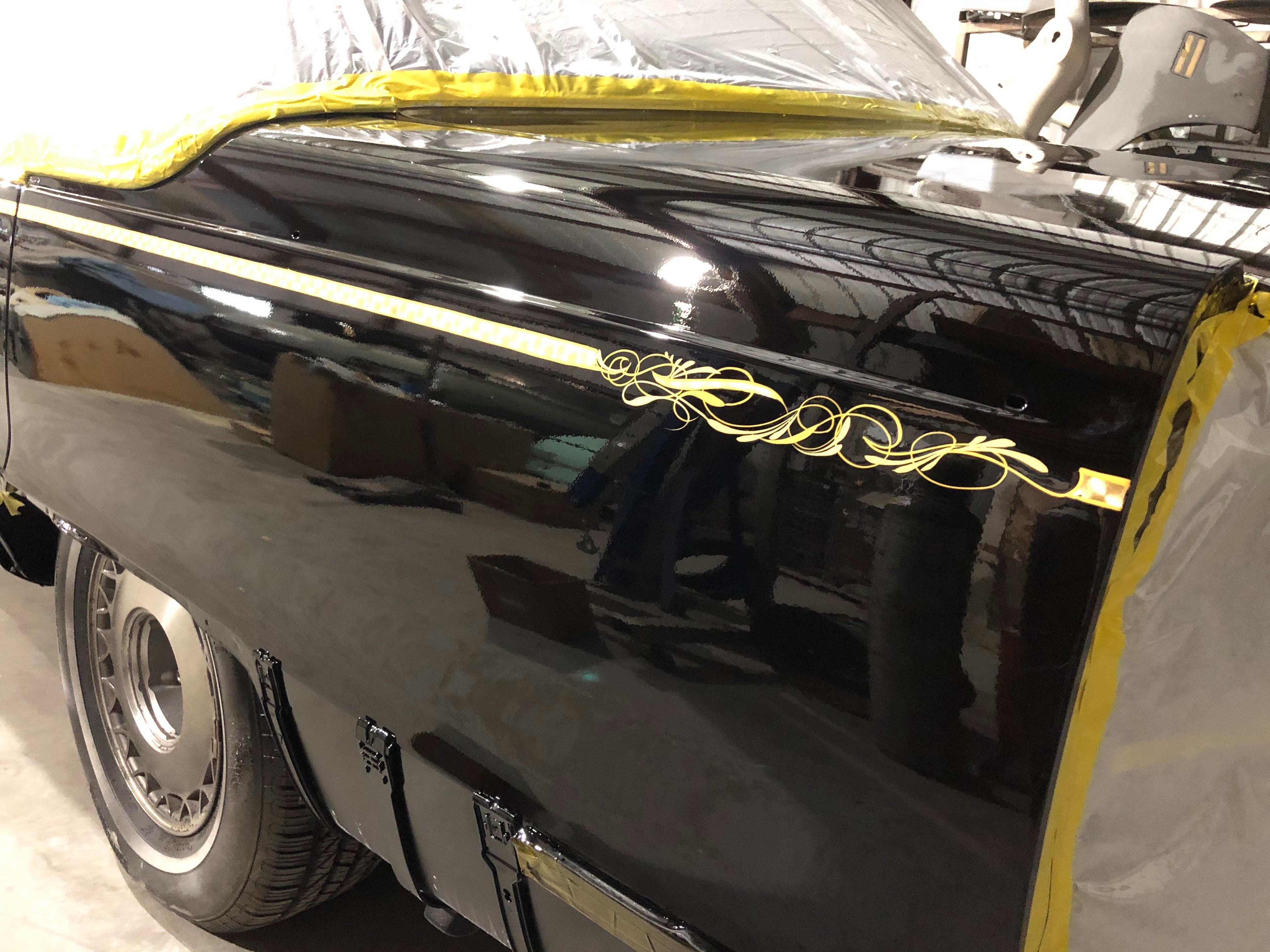 Tamco Paint Murdered Out Black with the shade of gold
