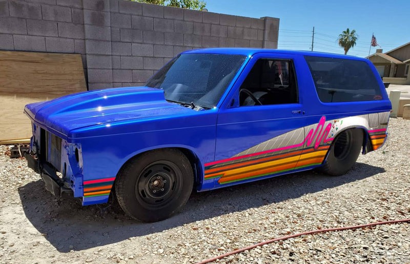 Blue Nitrous Chevy S-10 Blazer