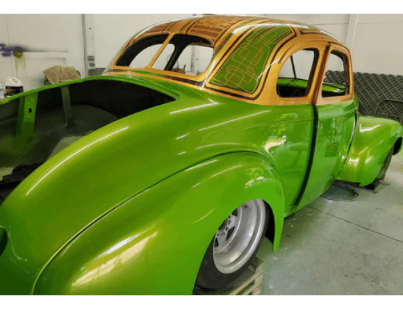 Tamco Paint Sublime Green in 1941 Willys Coupe